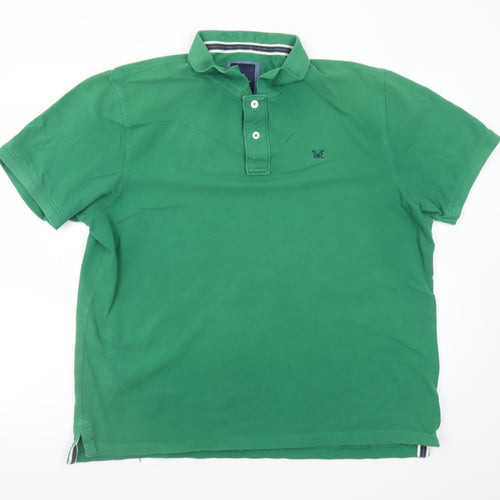 Crew Clothing Company Men's Green 2XL Short Sleeve Polo Shirt
