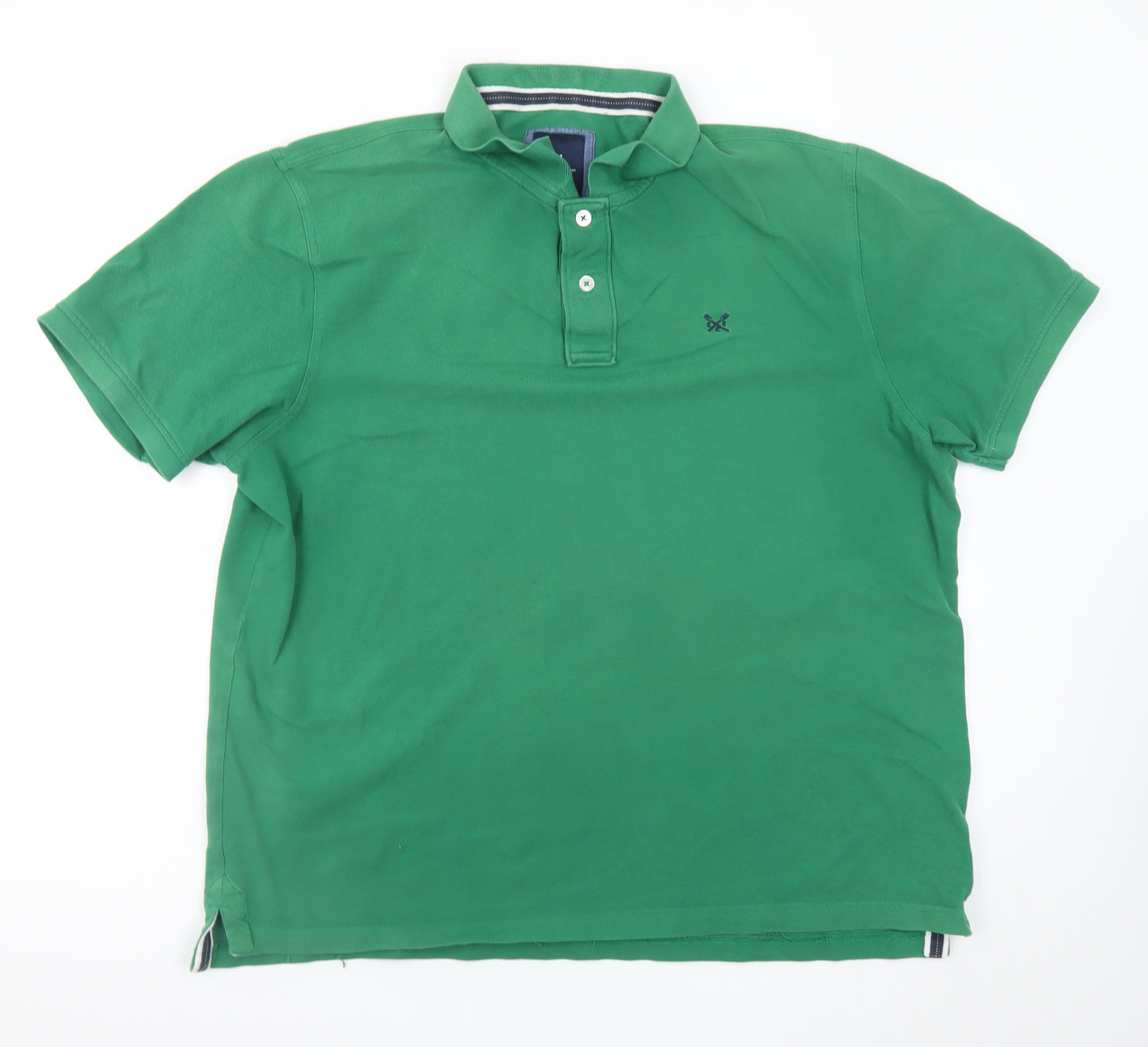 Crew Clothing Company Men's Green 2XL Short Sleeve Polo Shirt
