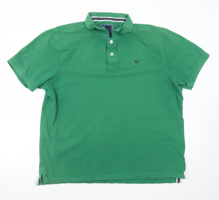 Crew Clothing Company Men's Green 2XL Short Sleeve Polo Shirt