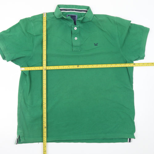 Crew Clothing Company Men's Green 2XL Short Sleeve Polo Shirt