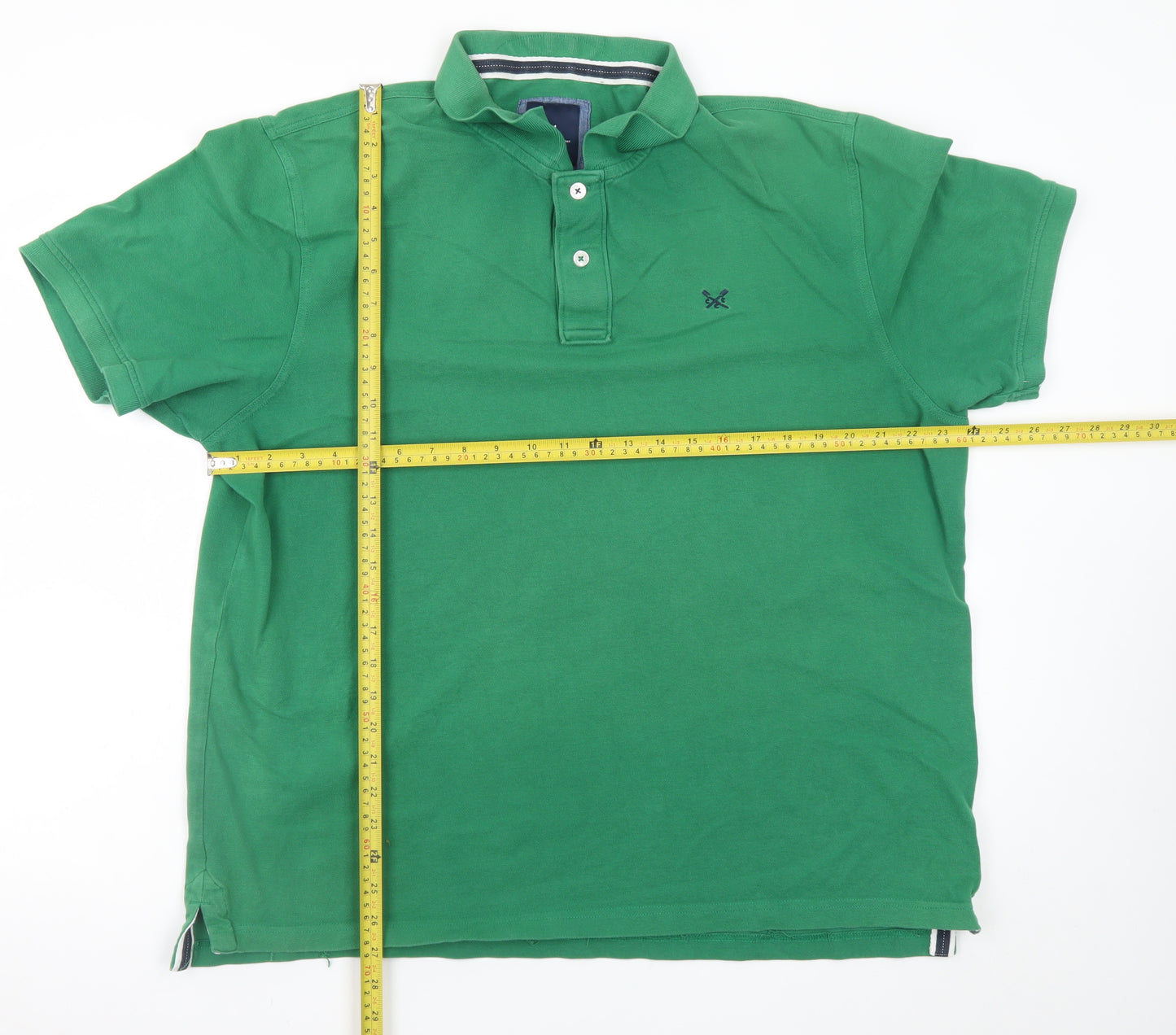 Crew Clothing Company Men's Green 2XL Short Sleeve Polo Shirt