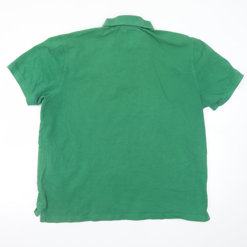 Crew Clothing Company Men's Green 2XL Short Sleeve Polo Shirt