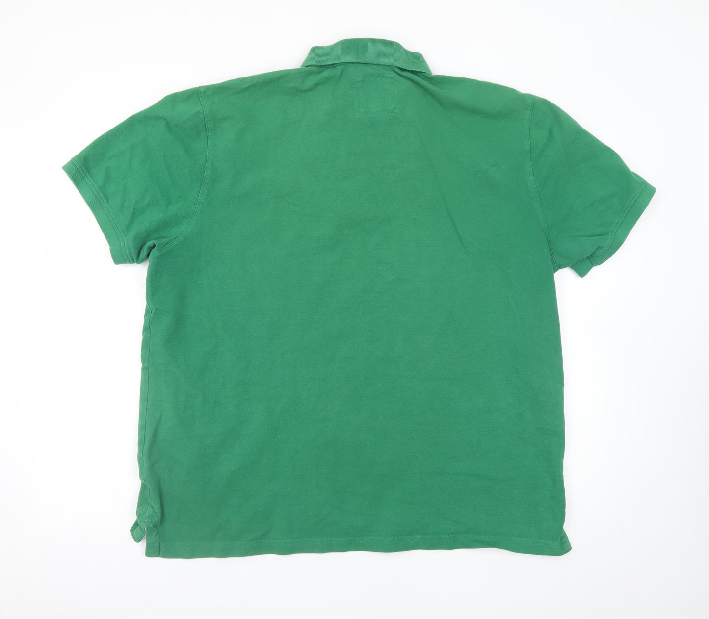 Crew Clothing Company Men's Green 2XL Short Sleeve Polo Shirt