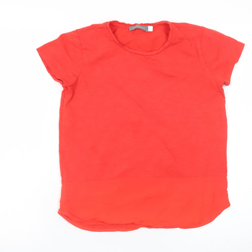 Mint Velvet Women's Red Short Sleeve Basic T-Shirt Size 8