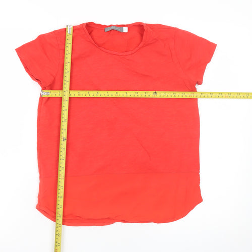 Mint Velvet Women's Red Short Sleeve Basic T-Shirt Size 8