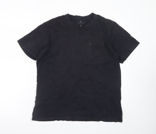Rip Curl Men’s Black Cotton Crew Neck Short Sleeve T-Shirt L