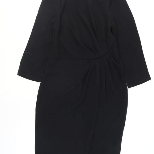Marks and Spencer Women’s Black Sheath Knee Length Dress UK 8