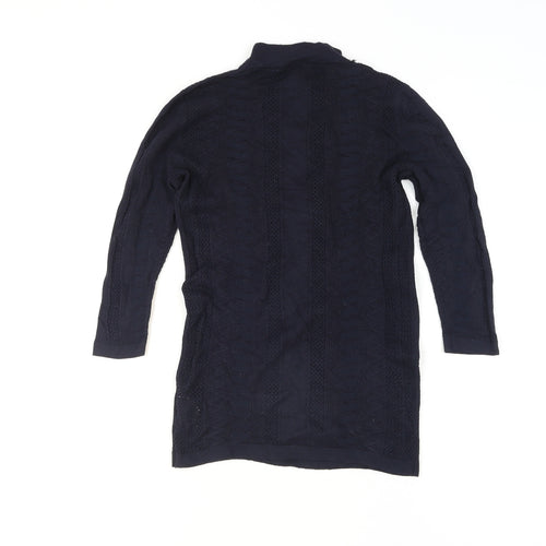 Warehouse Women’s Blue Roll Neck Tunic Jumper Size 6