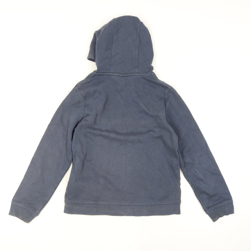 Nike Boys Blue Pullover Hoodie Size 10-11 Years Fleece Logo Sweatshirt