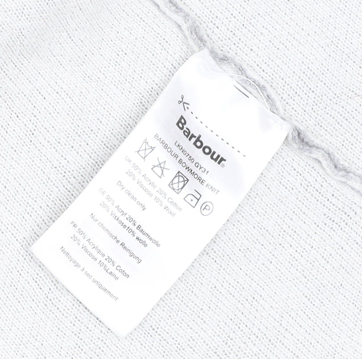 Barbour Women Grey Wool Blend Cardigan Jumper M Classic Open Knit