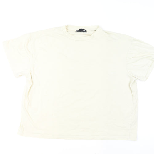 Another Reason Men’s Ivory Graphic Print Crew Neck T-Shirt Size M