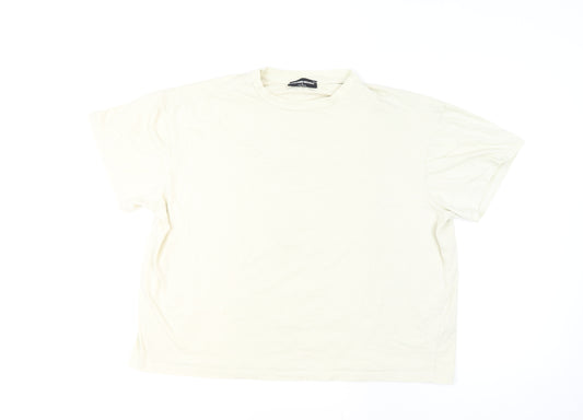 Another Reason Men’s Ivory Graphic Print Crew Neck T-Shirt Size M