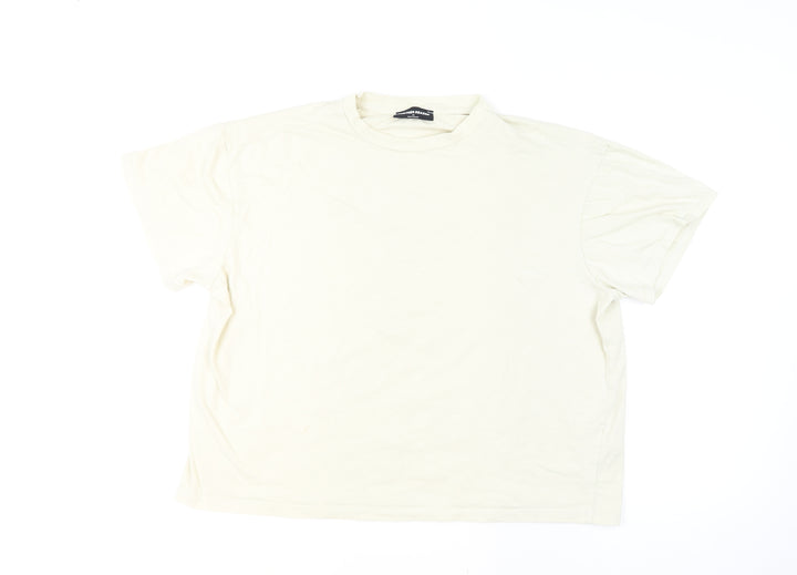 Another Reason Men’s Ivory Graphic Print Crew Neck T-Shirt Size M