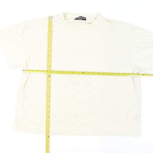 Another Reason Men’s Ivory Graphic Print Crew Neck T-Shirt Size M
