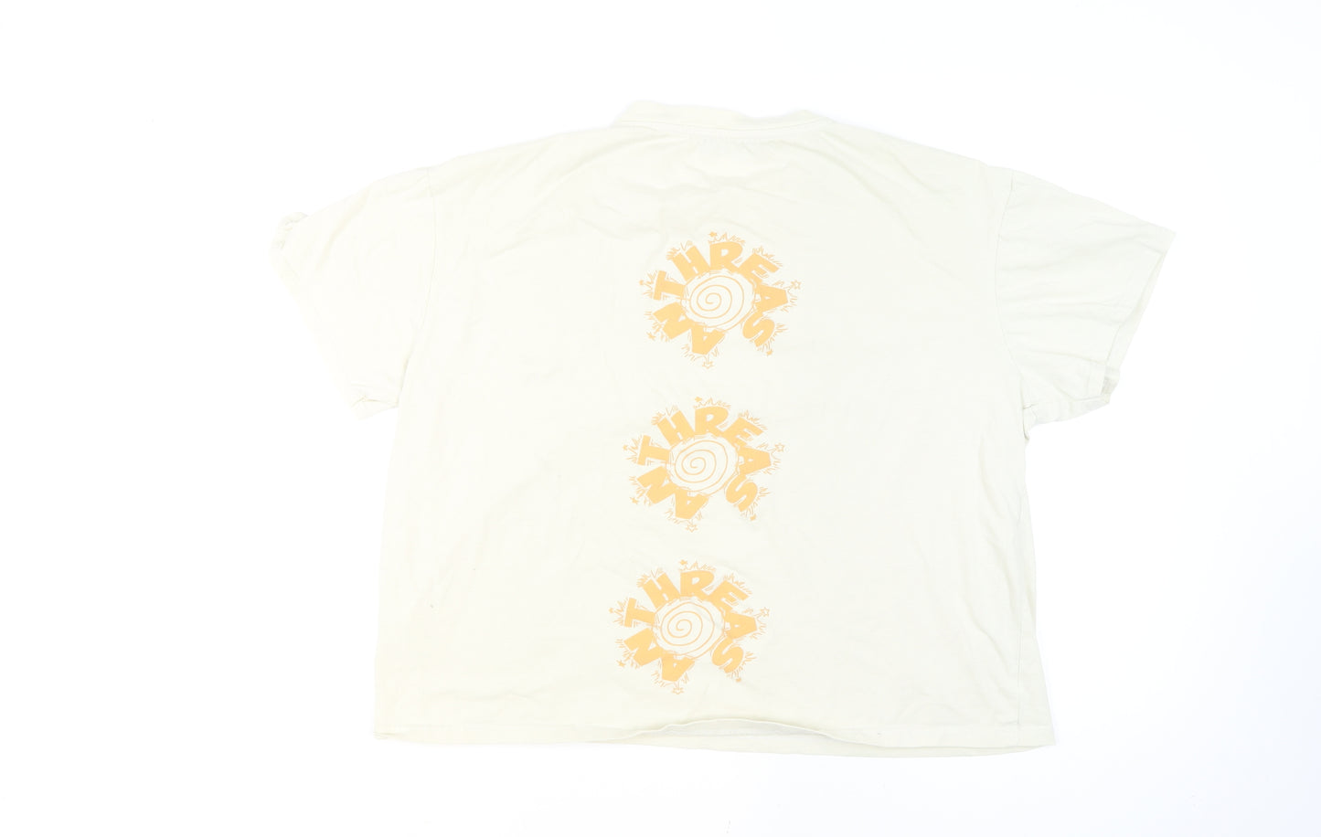 Another Reason Men’s Ivory Graphic Print Crew Neck T-Shirt Size M
