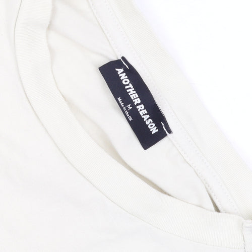 Another Reason Men’s Ivory Graphic Print Crew Neck T-Shirt Size M
