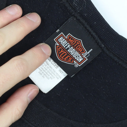 Harley-Davidson Men’s Black 2XL Pullover Sweatshirt Biker Graphic