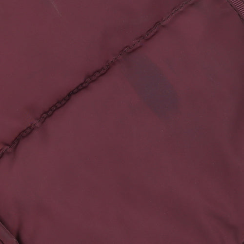 Jack & Jones Men's Red Hooded Puffer Jacket L Insulated Winter Coat