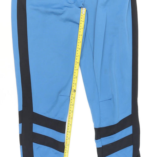 Native Youth Men's Blue Jogger Trousers Medium with Side Stripes