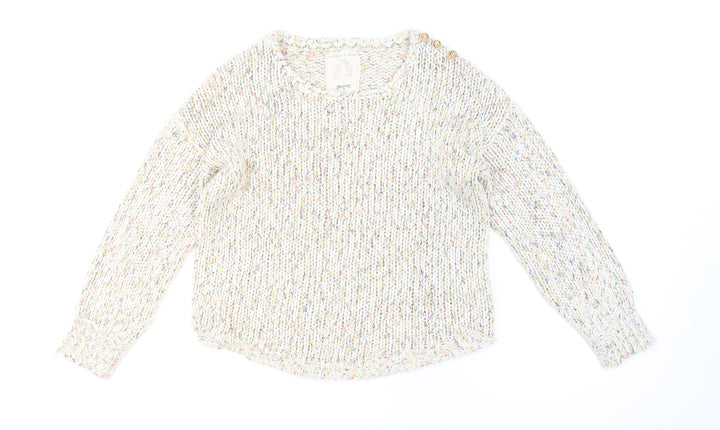 Mantaray Women's Multicoloured Chunky Knit Jumper Size 10