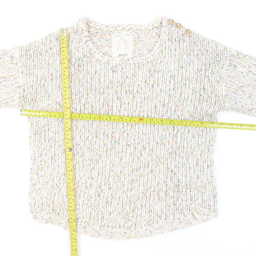 Mantaray Women's Multicoloured Chunky Knit Jumper Size 10