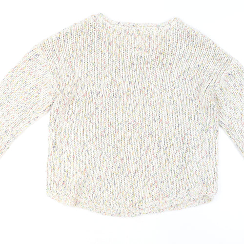 Mantaray Women's Multicoloured Chunky Knit Jumper Size 10