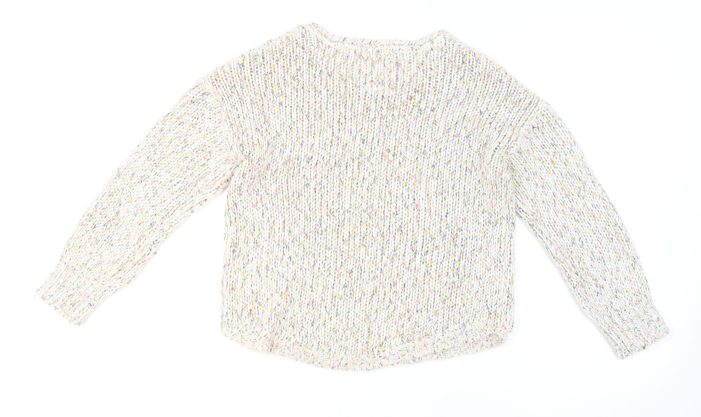 Mantaray Women's Multicoloured Chunky Knit Jumper Size 10