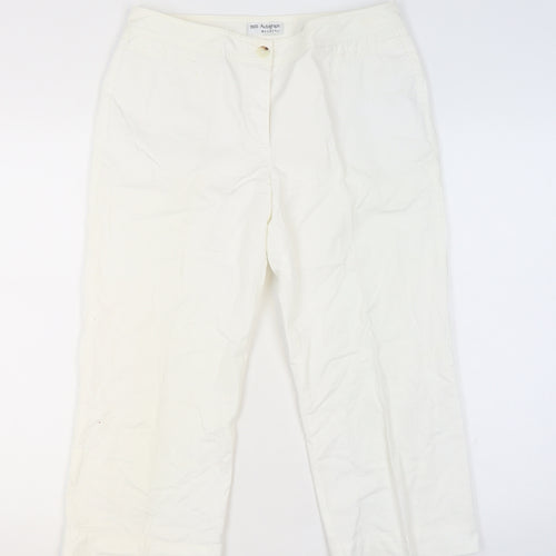 Marks & Spencer Autograph Women’s White Chino Trousers Size 12 Regular
