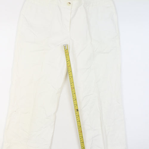 Marks & Spencer Autograph Women’s White Chino Trousers Size 12 Regular
