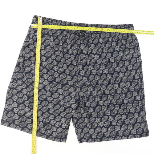 Marks and Spencer Men’s Blue Tropical Print Lounge Shorts XL
