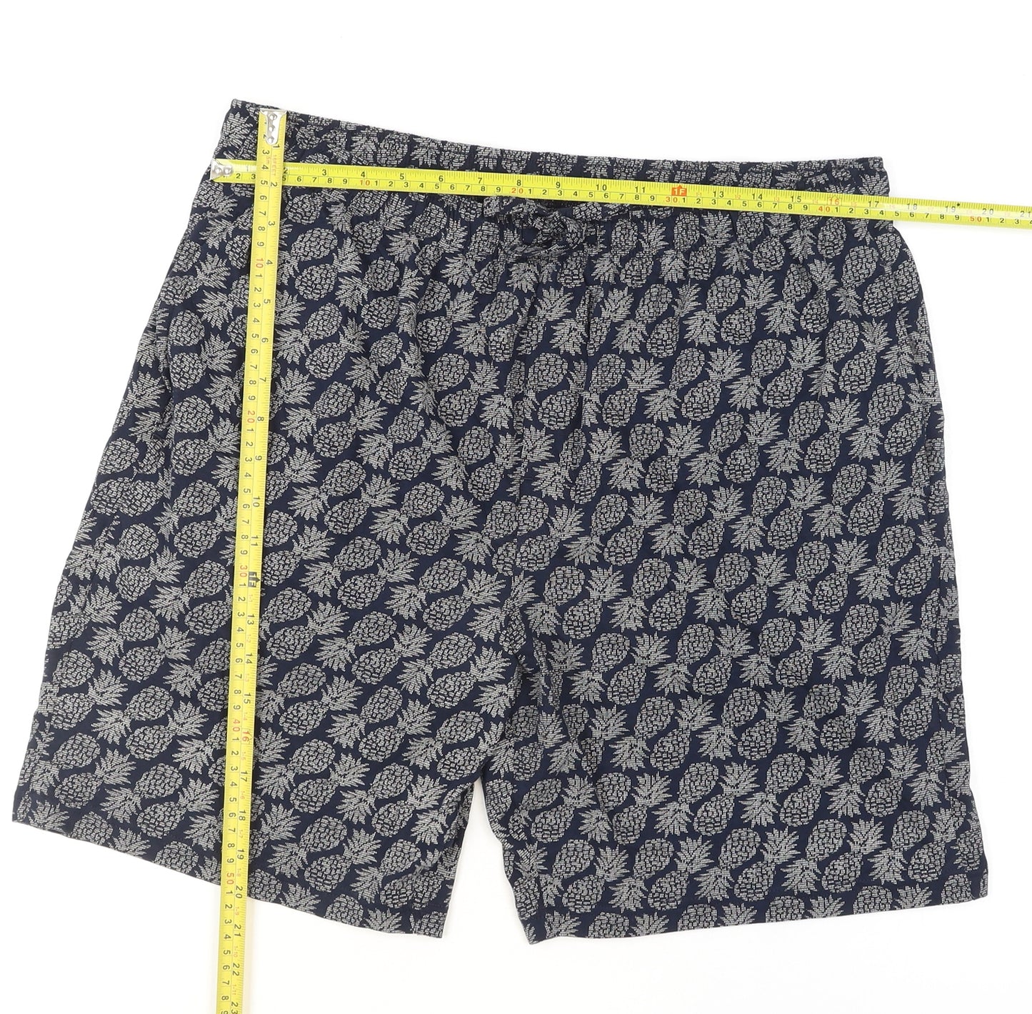 Marks and Spencer Men’s Blue Tropical Print Lounge Shorts XL
