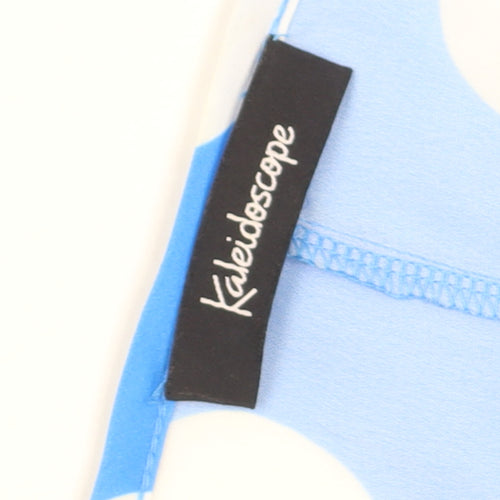 Kaleidoscope Women's Blue Polka Dot Strapless Bodycon Dress Size 14
