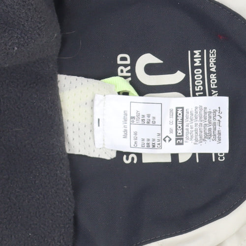 Decathlon Men's Grey M Waterproof Ski Jacket Snowboard 500 Winter Hooded