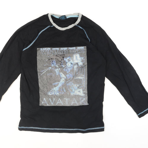 Men’s Avatar Black Long Sleeve Graphic Top - Size M