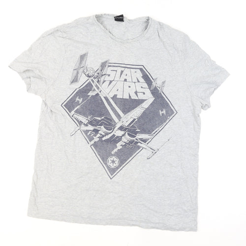 George Star Wars Grey Short Sleeve Men's T-Shirt Size L