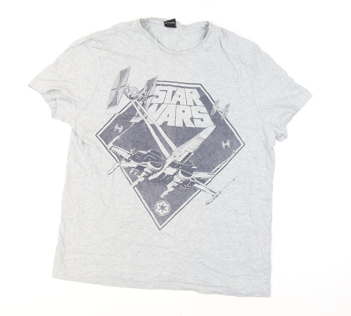 George Star Wars Grey Short Sleeve Men's T-Shirt Size L