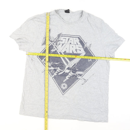 George Star Wars Grey Short Sleeve Men's T-Shirt Size L
