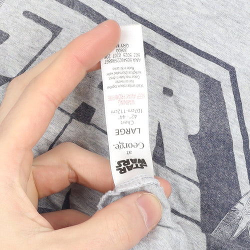 George Star Wars Grey Short Sleeve Men's T-Shirt Size L