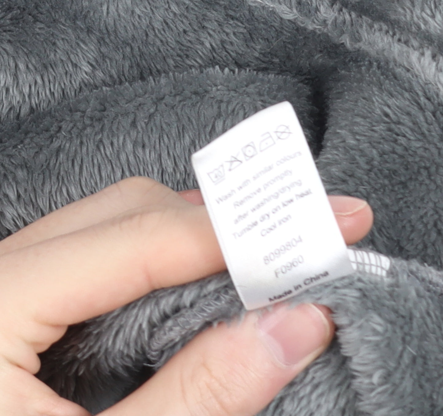 Studio Mens Grey Fleece Hooded Robe L/XL Winter Nightwear