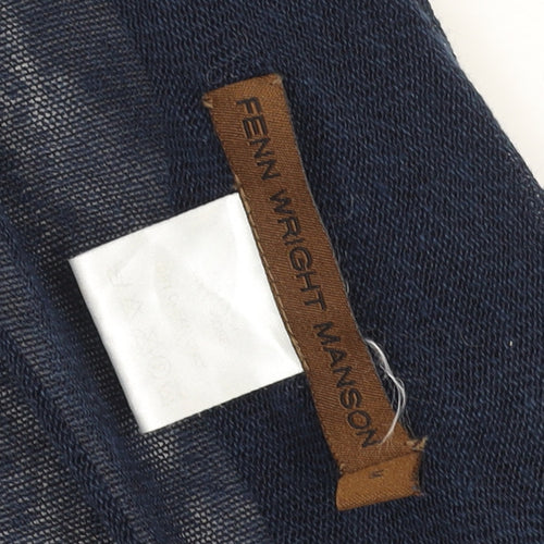 Fenn Wright Manson Women's Blue Silk Cotton Wrap Jumper M