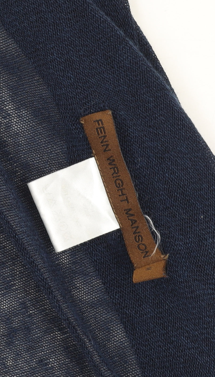 Fenn Wright Manson Women's Blue Silk Cotton Wrap Jumper M