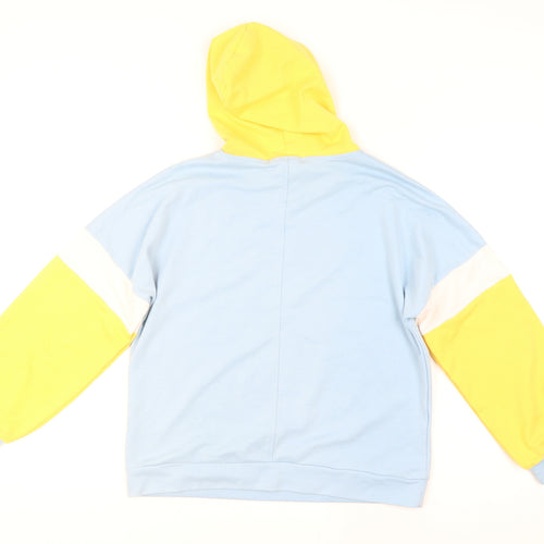 Rujiaxiang Boys Light Blue and Yellow Pullover Hoodie M Cartoon Dog Print