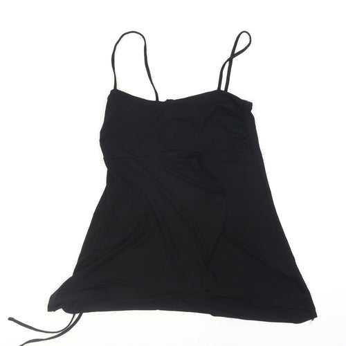 New Look Women’s Black Camisole Tank Top Size 8 Viscose Stretch
