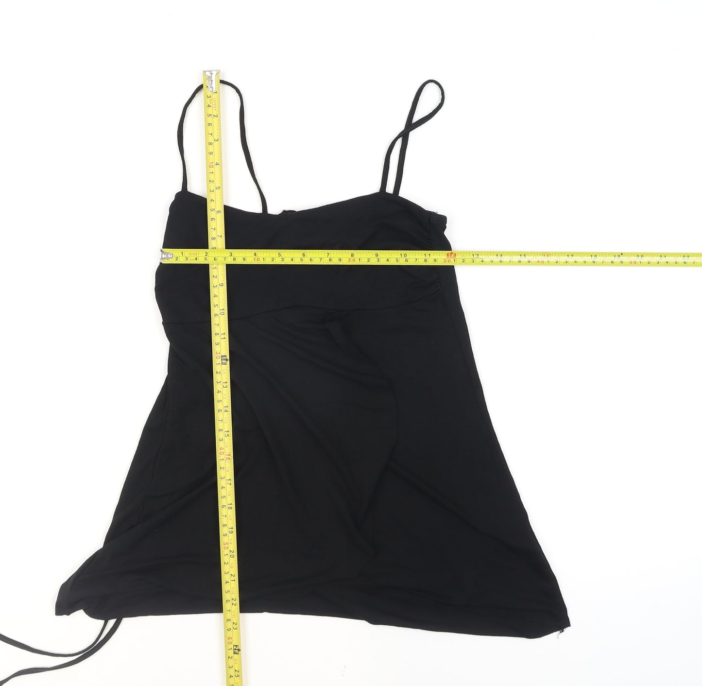 New Look Women’s Black Camisole Tank Top Size 8 Viscose Stretch