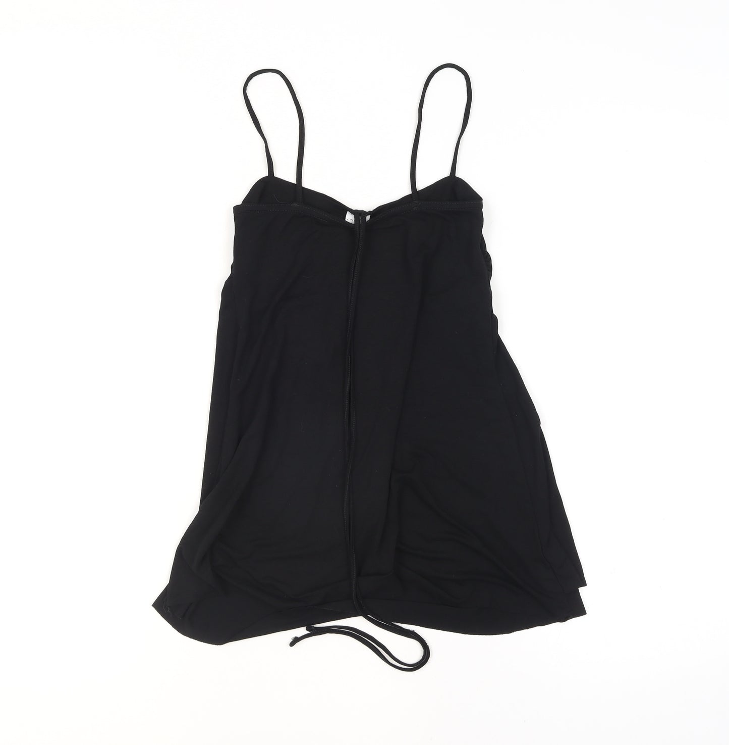 New Look Women’s Black Camisole Tank Top Size 8 Viscose Stretch