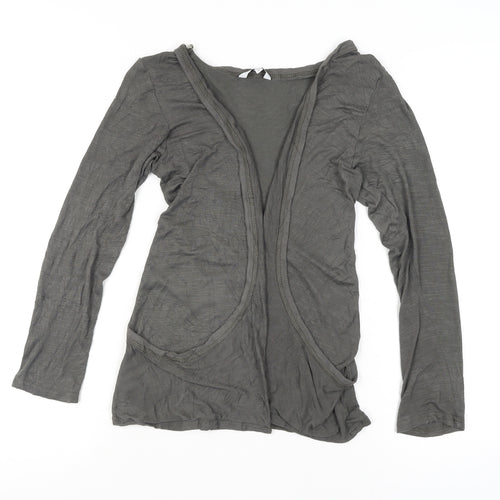 New Look Women’s Grey Long Sleeve Open Cardigan Size 14