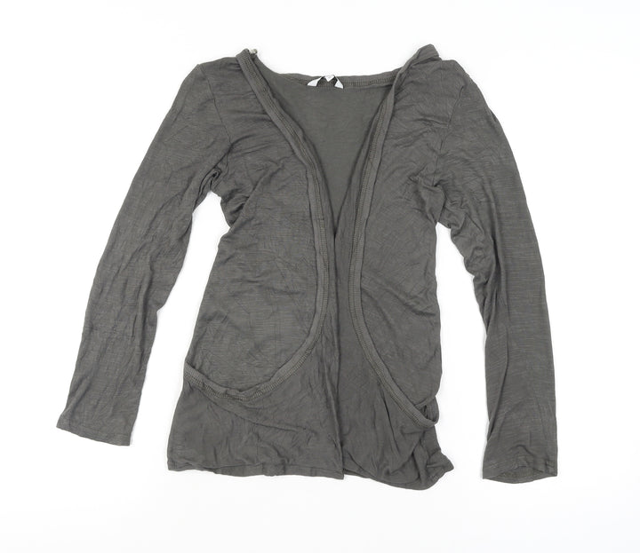 New Look Women’s Grey Long Sleeve Open Cardigan Size 14