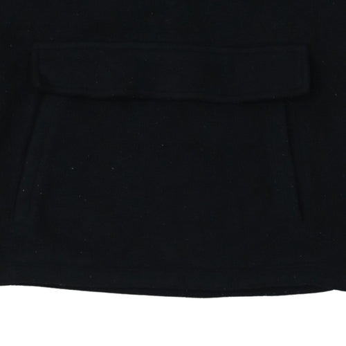 Champion Women Black Small 1/4 Zip Fleece Hoodie Pullover Casual