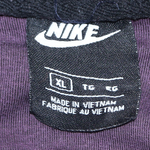 Nike Men's Purple Full Zip Hoodie XL Regular Fit Sportswear