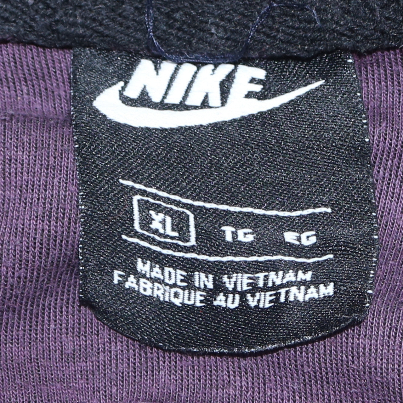 Nike Men's Purple Full Zip Hoodie XL Regular Fit Sportswear